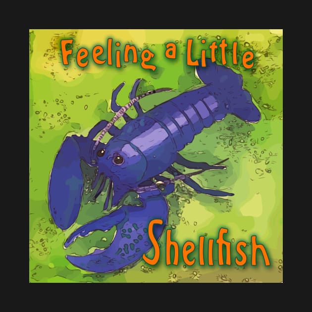 Feeling a Little Shellfish - Purple Lobster by WelshDesigns