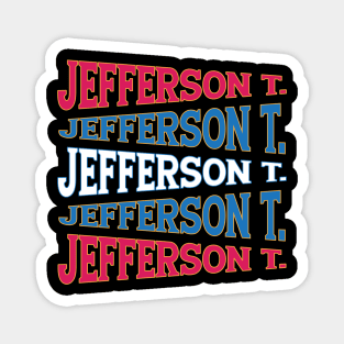 NATIONAL TEXT ART USA JEFFERSON Magnet