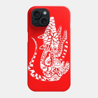 tlacuache in mariachi red style ecopop Phone Case