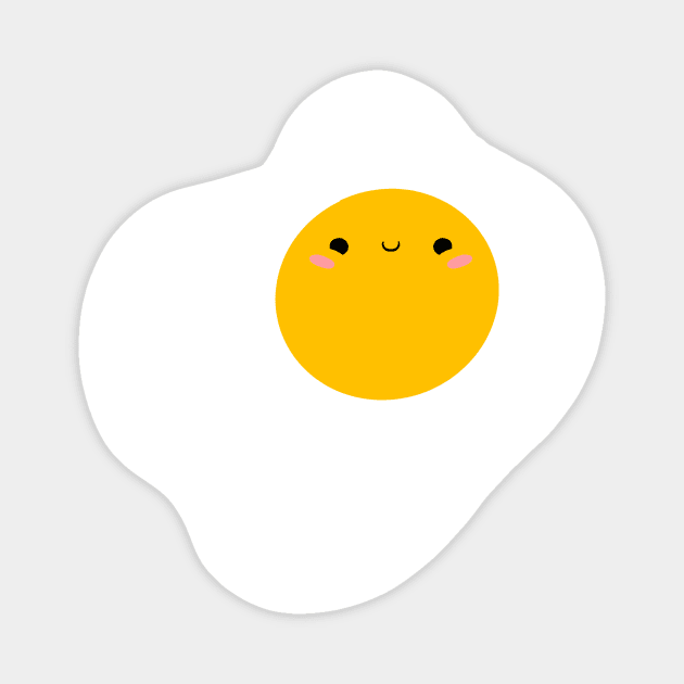 Cute Egg Breakfast Friend Magnet by SaganPie