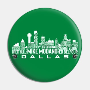 Dallas Hockey Team All Time Legends, Dallas City Skyline Pin