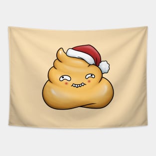 Christmas Poop Santa Tapestry