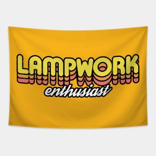 Retro Lampwork Enthusiast Tapestry