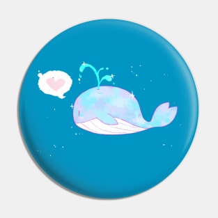 Kawaii Whale Pin