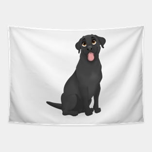 Black Labrador Retriever Dog Tapestry