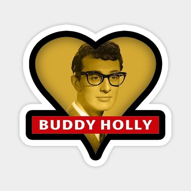 Love buddy holly Magnet by rdsgnnn