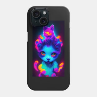 Another Psychedelic Kitten Phone Case