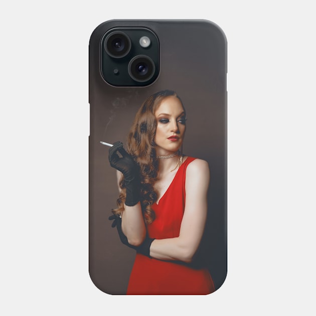 Girl in the red dress (Main) Phone Case by Gillian Rhodes and Characters