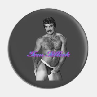 90s Tom Selleck Pin