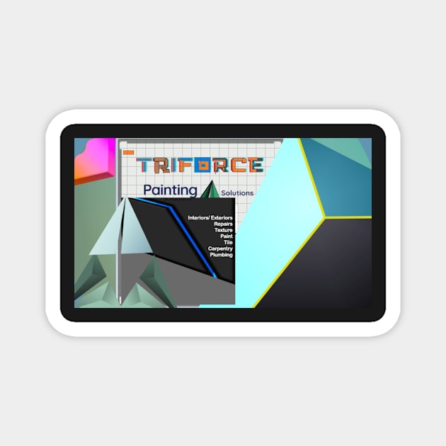 Triforce Painting Solutions Advertising residential business banner Magnet by TriForceDesign