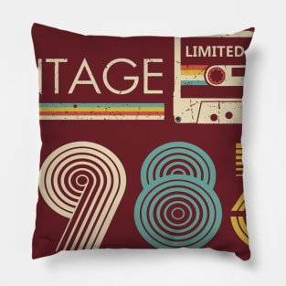 Vintage 1983 Limited Edition Cassette Pillow