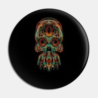 Electroluminated Skull - Tropical Pin