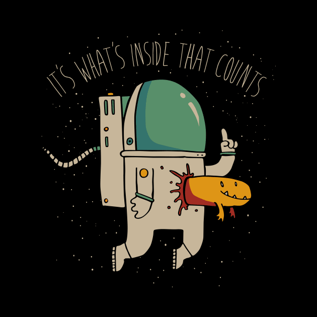 Astronaut & Alien - It's what's inside that counts by Gabriel Pastor Store