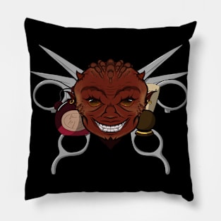 Devil's Barber (no caption) Pillow