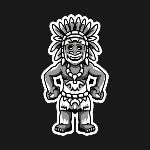 Cute Little Tribal Indian Chief Warrior by joolsd1@gmail.com