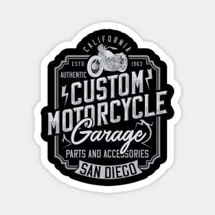 Custom Motorcycle Garage San Diego California Magnet