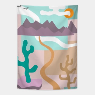 Cactus Mountains Tapestry