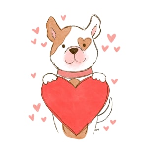 Valentine's Day Dog T-Shirt