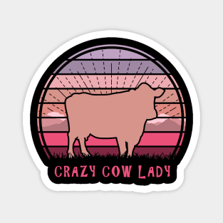 Crazy Cow Lady Magnet