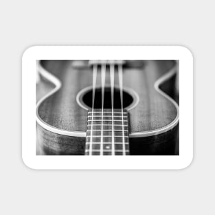 Tenor Ukulele in Black and White Magnet