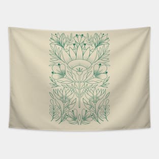 Jade Folk Art Tapestry