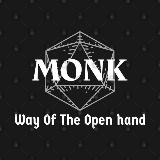 "Way Of The Open Hand" DnD Monk Class Print by DungeonDesigns