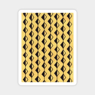 Yellow Ochre Diamond Strings Magnet