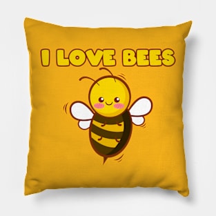 I Love Bees Pillow