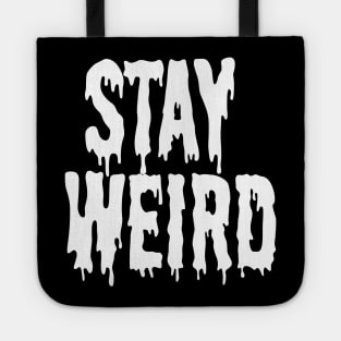 Stay Weird NU Goth Grunge Punk Emo Post Apocalyptic Tote