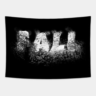 "Fall" Typography Aesthetic Tapestry