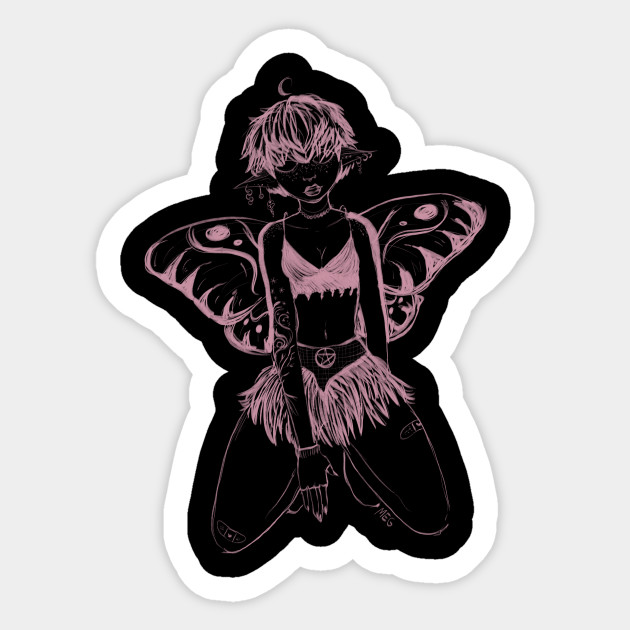 pink fairy - Fairy - Sticker
