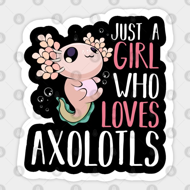 Axolotl Shirt Kids Axolotl Gifts Kawaii Axolotl' Sticker