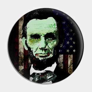 Abraham Lincoln - Zombie Pin
