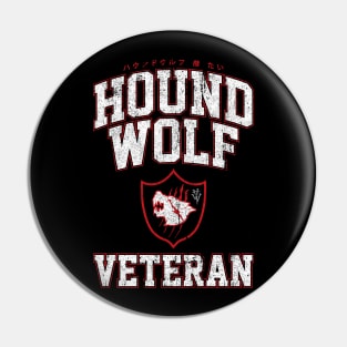 Hound Wolf Veteran Pin
