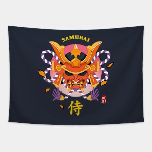 Awesome Ronin Samurai Mask Tapestry