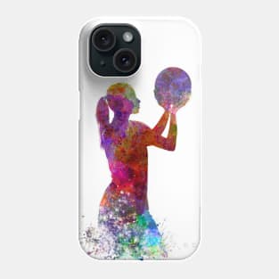 Watercolor basketball player Phone Case