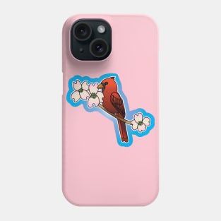 Cardinal and Dogwoods Phone Case