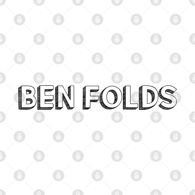 Ben Folds <//> Typography Design by Aqumoet