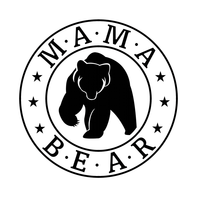 Mama Bear Black by Penciligram