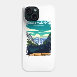 Kings Canyon National Park Travel Poster Phone Case