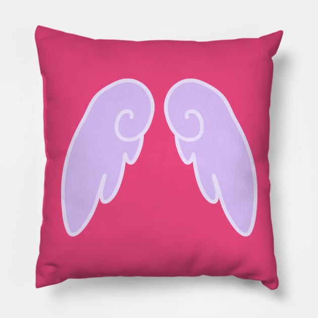 Purple Anime Wings Pillow by saradaboru