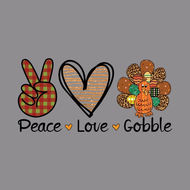 Peace Love Gobble Sweatshirt, Cute Turkey Day Sweatshirt, Thanksgiving Autumn Sweater, Gobble Fall Sweatshirt, Thanksgiving Turkey Shirt by L3GENDS