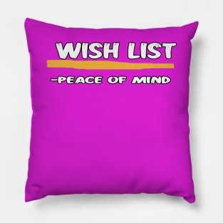 wish list Pillow