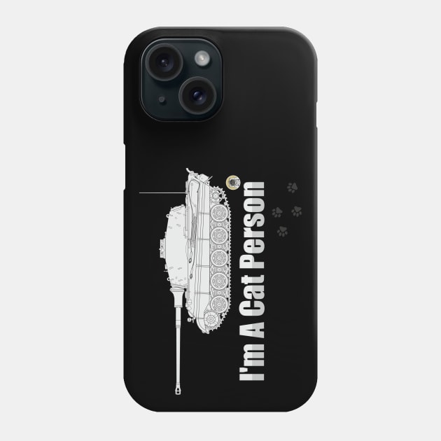 Im A Cat Person Tiger 2 (Konigstiger) Phone Case by FAawRay