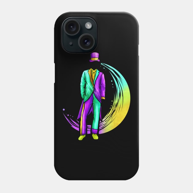 Men Costume With Hat For Mardi Gras Phone Case by SinBle