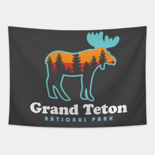 Grand Teton National Park Moose Grand Tetons Mountains Tapestry