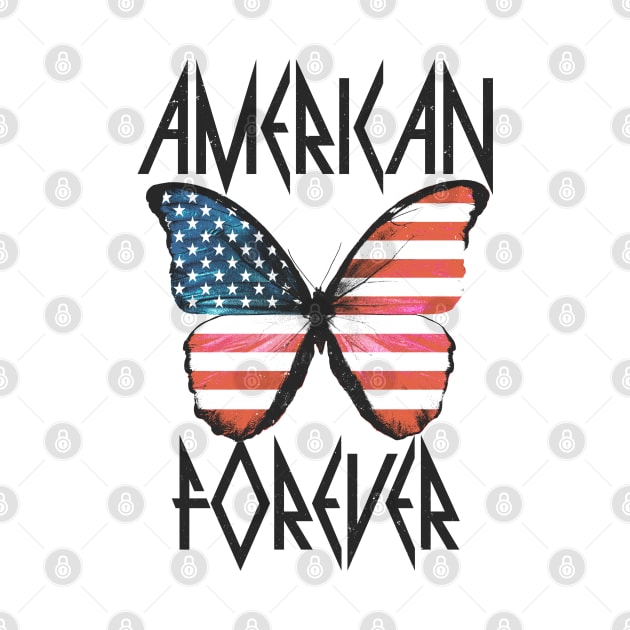 4th of July American forever design by Donut Design