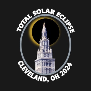 Cleveland Ohio 2024 Total Solar Eclipse Path of Totality T-Shirt