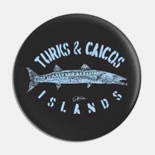 Turks & Caicos Islands Great Barracuda Pin