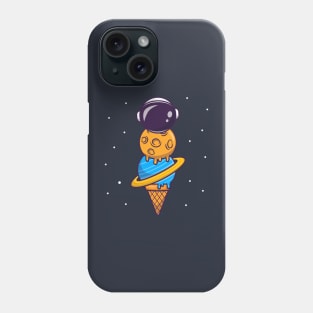 Cute Astronaut Ice Cream Cone Cartoon Phone Case